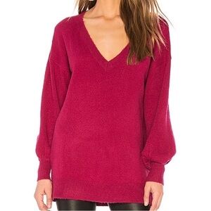 NWT Lovers + Friends Portia Sweater – Magenta Pink (Sold Out Elsewhere), XXS